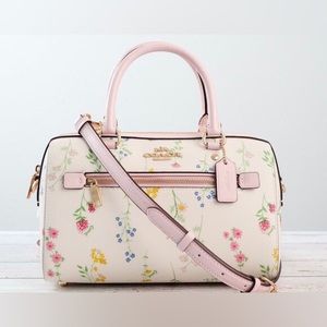 Rowan Satchel with spaced wildflowers